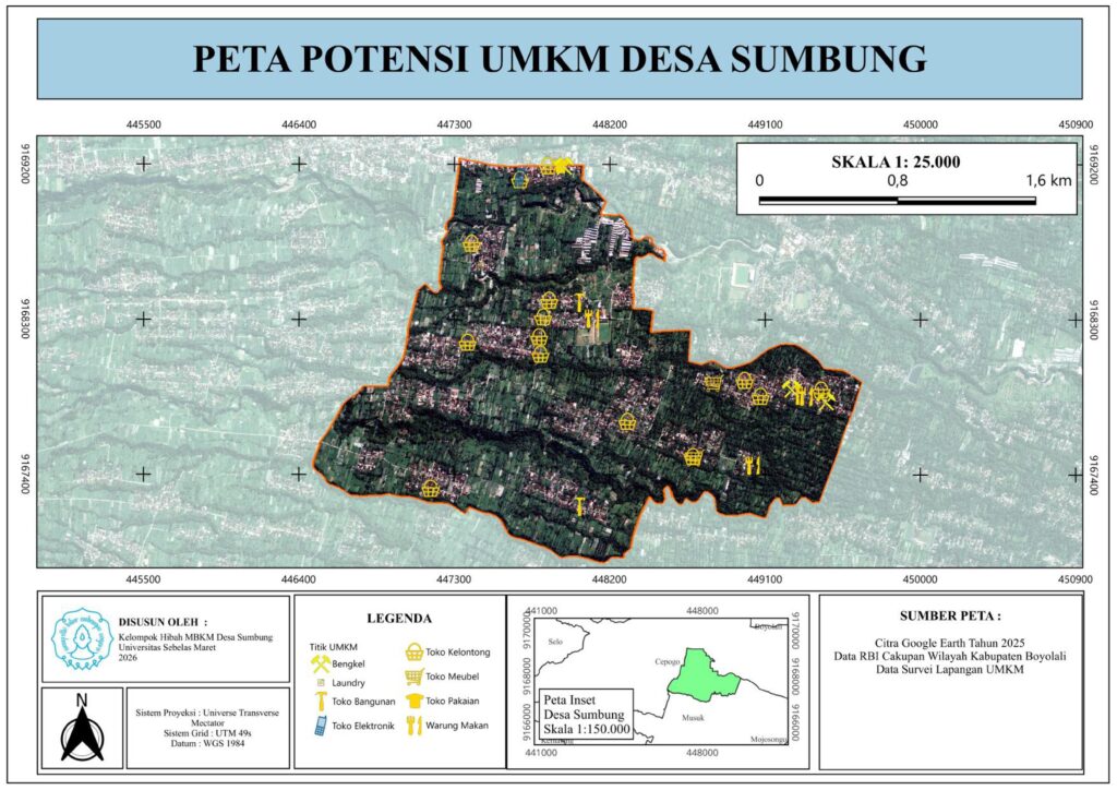 Peta Potensi UMKM Desa Sumbung